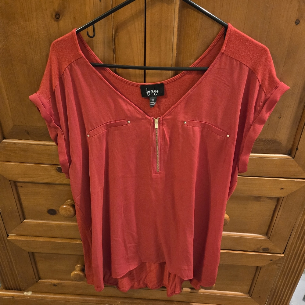 Red by & by sleeveless shirt womens plus XXL